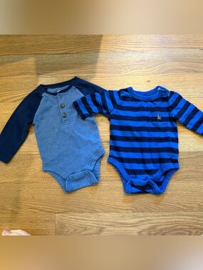 jumping beans and gap Long-Sleeve Baby One-Piece Bodysuits - Set of 2